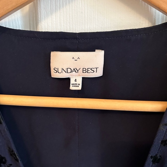 *SOLD* Aritzia Sunday Best Rand Floral Velvet Dress - Picture 4 of 7